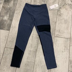 ZELLA GIRL -blue denim\ black cross dye leggings